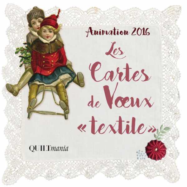 Cartes de voeux textiles Noël 2016