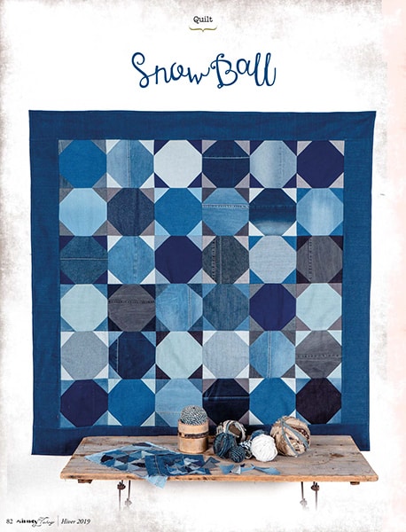 Snow_ball_Cosabeth_Parriaud-quilt-patchwork-magazine-Simply-Vintage-numéro-33-Hiver-Noël-2019