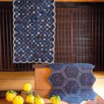 Etsuko-Ishitobi-The story of a rebirth-Petit quilt et hexagones rayés