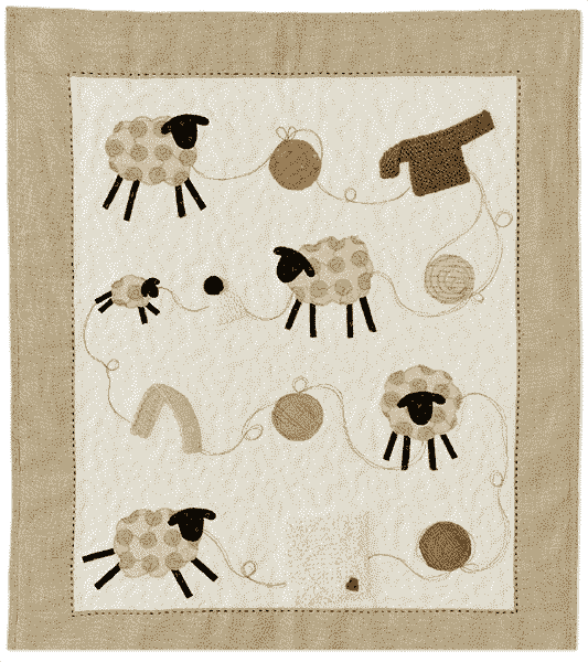 quilt for children Leapfrog - Anne Marie Saudo