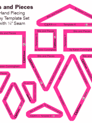 set templates quilt bits and pieces