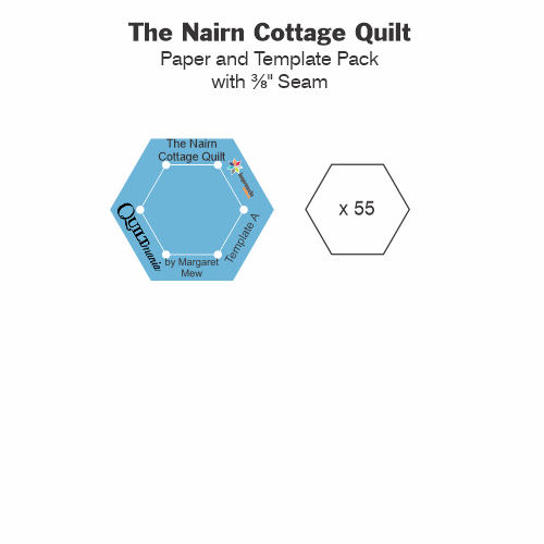The Nairn Cottage Quilt gabarits papier acrylique