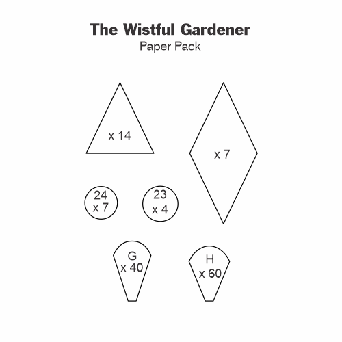 The Wistful Gardener gabarits papier