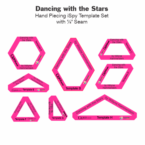 gabarits évidés - quilt Dancing with the Stars