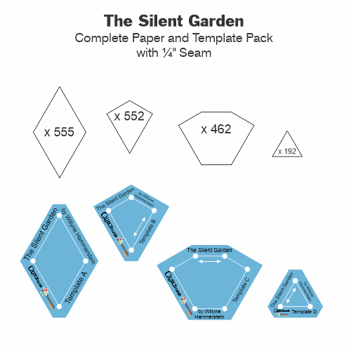 gabarits quilt The Silent Garden